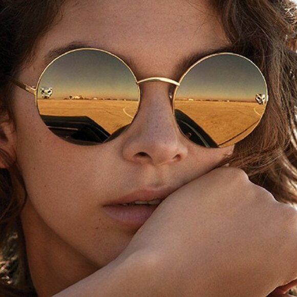 NEW CARTIER CT0022S 002 WOMEN GOLD ROUND SUNGLASSES CT0022S - Picture 1 of 11